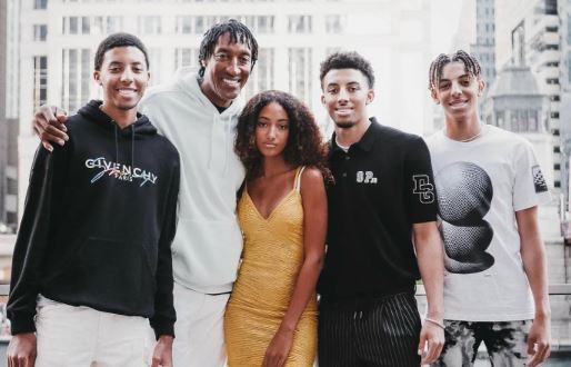 Sierra Pippen father Scottie Pippen and half-siblings
